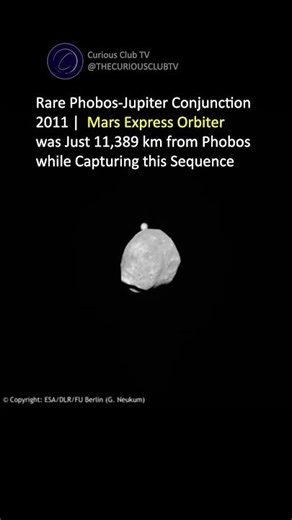 Rare Footage: Tiny Phobos Passes Giant Jupiter | 529 Million km Away