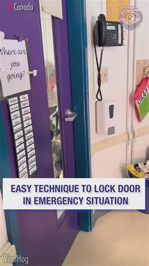 1.4M views · 916 reactions | Teachers Demonstrate Clever Way to Quickly Lock Door | Bright Side | Facebook