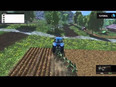 Farming Simulator 15 - Beginner Tutorial #1 (Plowing)