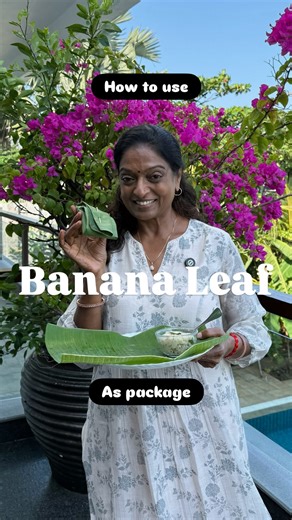 Aruna Mucherla | Soft white upma, wrapped the traditional way.Simple flavours, homely vibes. Classic, comforting, and so easy to make. Give it try and let... | Instagram