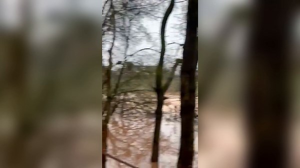 More than 10 rescued after huge sinkhole opens in canal in ‘major incident’