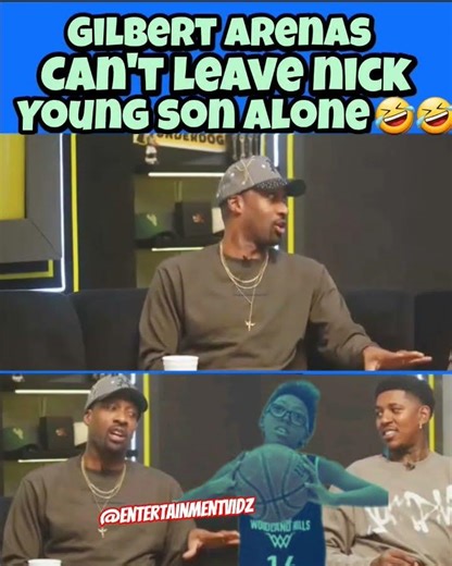 Gilbert arenas trolling nick young and his son🤣 #shorts