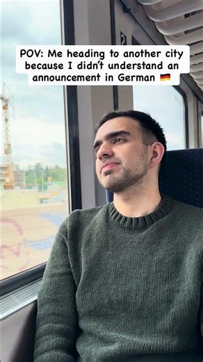 When you don’t understand german train announcements 😂 #studyingermany #deutschebahn
