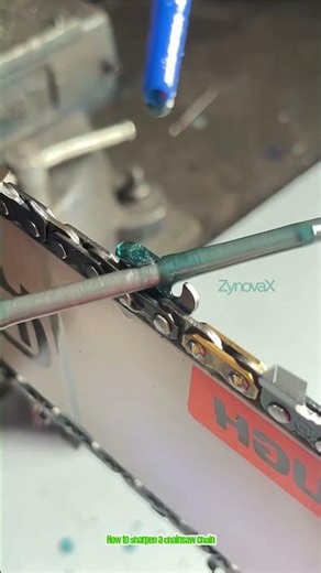 How to sharpen a chainsaw chain