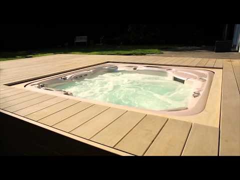 Whirlpool vollautomatisch versenkt - Integriert in Terrassendeck (begehbar)
