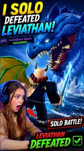 I SOLO Defeated The Leviathan??🐍 In Roblox Blox Fruits #bloxfruits #bloxfruit