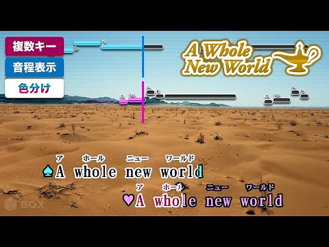 [JP Karaoke Lyrics] A Whole New World - Brad Kane and Lea Salonga