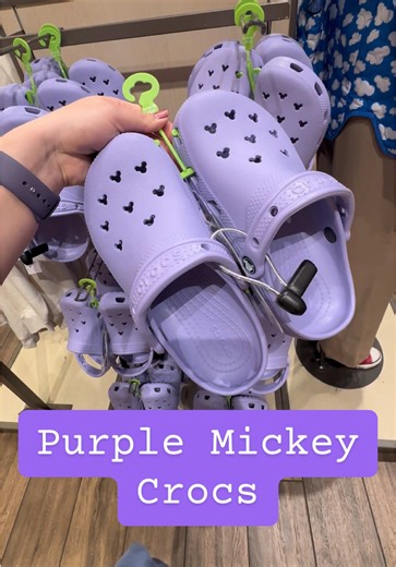 Explore New Purple Mickey Crocs at Disneyland