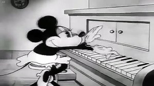 Mickey Mouse,Minnie Mouse,Pluto Black And White Cartoon