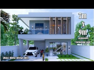 House Design | Small House 7m x 9m | 4Bedrooms