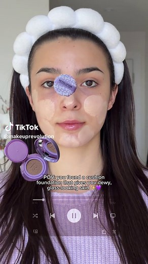 This is your sign to switch to Cushion Foundation with @Carina | UK UGC CREATOR 💌! 👀💧 #NewLaunch #CushionFoundation #Superdewy #RevolutionBeauty #CrueltyFree