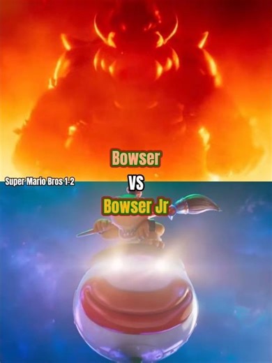 Bowser vs Bowser Jr (Super Mario Bros 1-2)