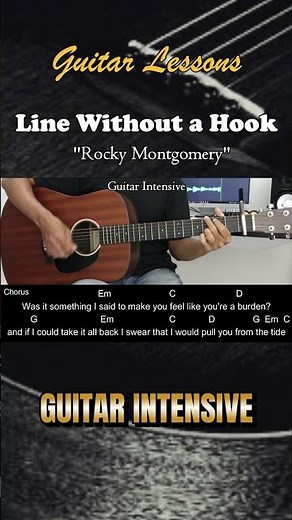 Line Without A Hook - Ricky Montgomery | EASY Guitar Tutorial with Chords / Lyrics #guitarchords