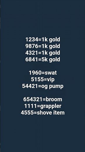 all the codes for the hood fortnite