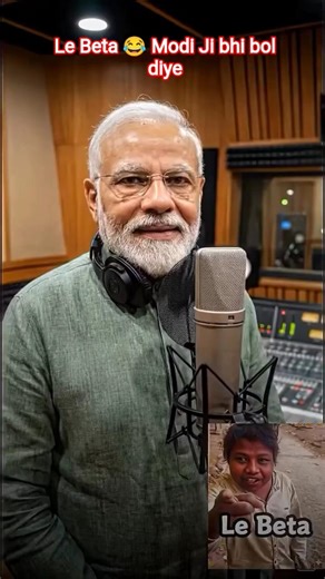 Le Beta 😂 Modi Ji bhi bol rahe – KR$NA ka gaana sunega! 🔥 | #VdiAI #VdiAIStudio #modiji #aishorts
