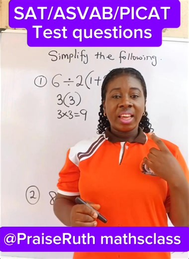 Math test | PraiseRuth mathsclass