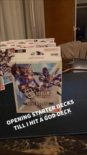 Opening Gundam Card Game Starter Decks until I hit a god deck #tcgplayer #gundam