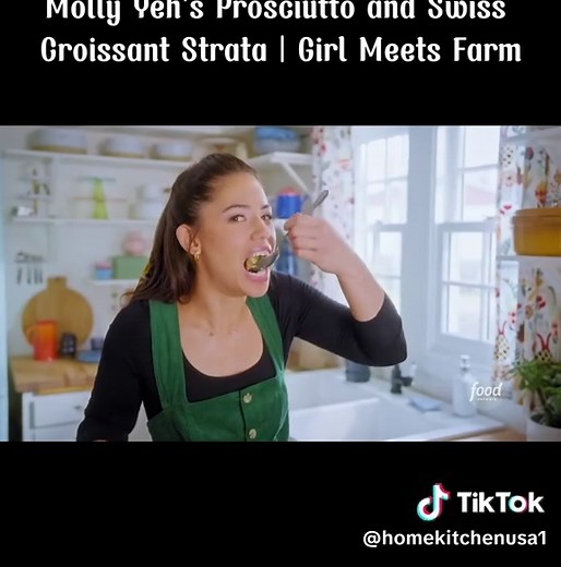 Molly Yeh's Prosciutto and Swiss Croissant Strata Recipe