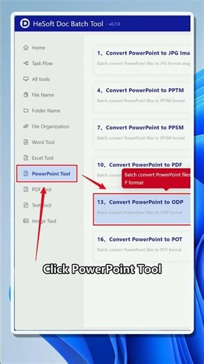 Batch convert PowerPoint files to ODP on Windows