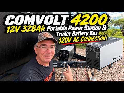 COMVOLT 4200 120V AC Connection Explained! | 12V 328Ah Trailer Power Station