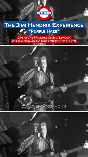 RARELY SEEN | Jimi Hendrix playing Purple Haze on TV
