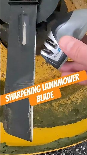 EASY WAY TO SHARPEN A LAWNMOWER BLADE #tools #lawncare #diy