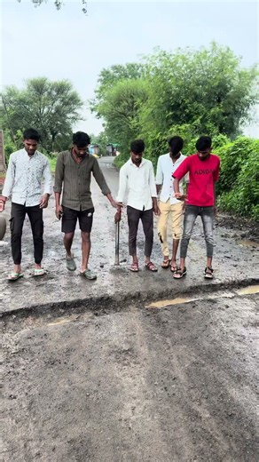 Power of team work #helping #help #Road #Repairing