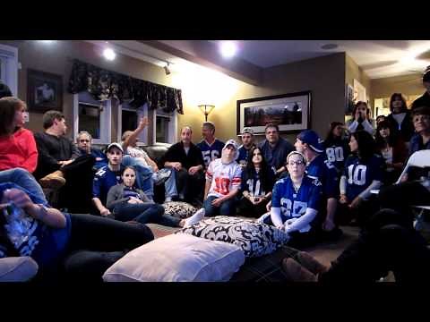 The final minutes of the NY GIANTS SUPER BOWL WIN 2012