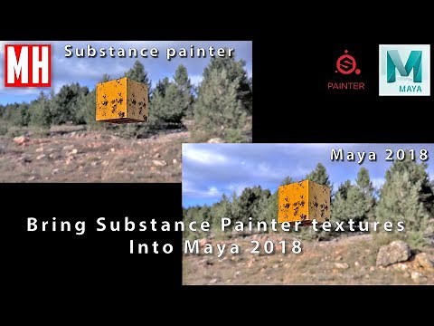 How to bring SUBSTANCE PAINTER textures into Maya and use them