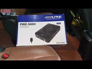 Alpine Underseat Subwoofer PWE-S800 Installed in Innova CRYSTA 📞9986031792