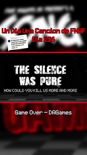 Game Over - DAGames | FNAF Song