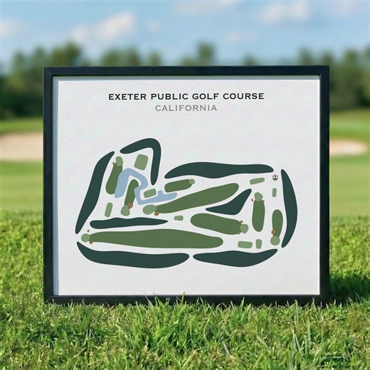 Exeter Public Golf Course, CA | Golf Course Map, Golf Map, Golfer Gift for Him, Scorecard Layout, Golfer Boyfriend Gift, Art Print Decor - Etsy