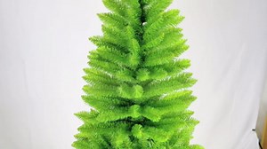 754 Tips Artificial Pencil Christmas Tree, 6ft Skinny Christmas Tree for Home/Ofice/Party Decoration,Narrow Xmas Tree with Solid Metal Stand, Easy Assembly