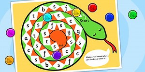 s Sound Production Snake Board Game Letters