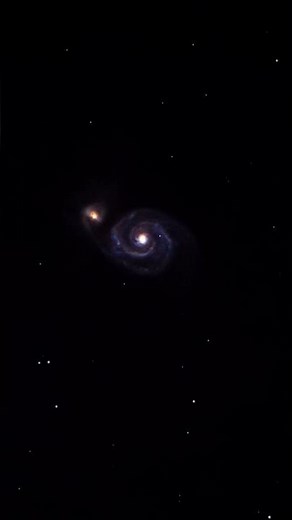 I pointed my telescope up to the stars #telescope #galaxy