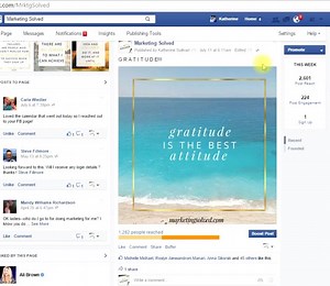 Here's a 1 minute quick tip that most people don't know! I show you how to get more Facebook likes on your fan page - for free! | Marketing Solved