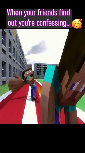 When your friends find out you're confessing...🤫👀📣 #minecraft#memes