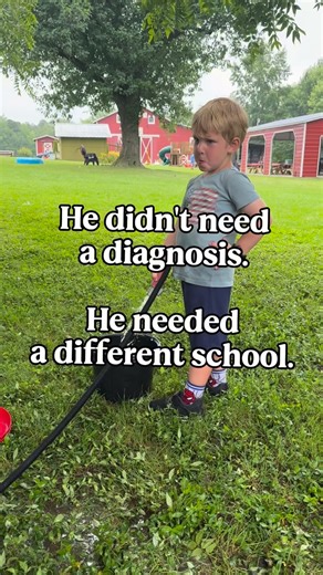 Virginia's One-Room Red Schoolhouse on Instagram: "12.5 million views. Because this video told the truth. Many boys can't sit still. So they tried to fix them. Label them. Medicate them. But boys weren’t made to sit still. They were made to move with purpose. The problem was never the child. The problem was a system that doesn’t honor how boys were designed. At our school, we didn’t correct him. We changed the #education environment. And when you build a school that honors how boys were designed