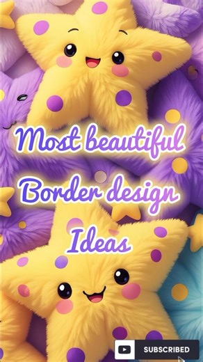 4 easy BORDER DESIGNS/PROJECT WORK DESIGNS/CORNER AND SIDE BORDER DESIGN