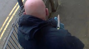 Watch chilling moment killer wipes bloody knife after 'vicious attack' on ex