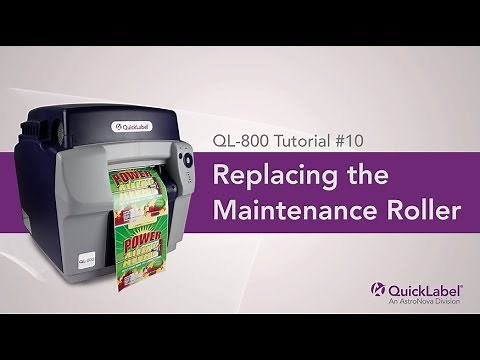 Replacing the QL-800 Maintenance Roller