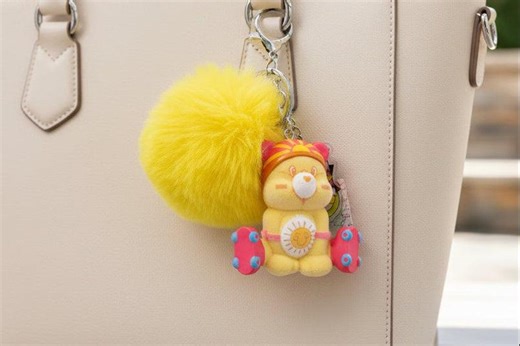 Yellow Care Bear Inspired Keychain - Etsy