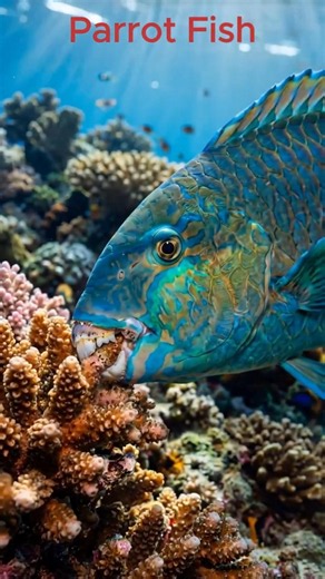 The Fish That Makes Your Beach White 🐠🏖️ (You Won't Believe How) #marinelife #wildlife