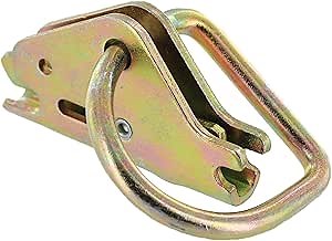 US Cargo Control E Track Tie Down with D Ring, 2 Inch E Fitting for E Track, Quickly and Easily Secure Cargo for Transport in an Enclosed Van, Truck, Or Trailer, Use with Series E Track