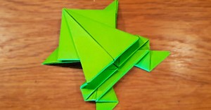 How To Craft A Paper Jumping Frog