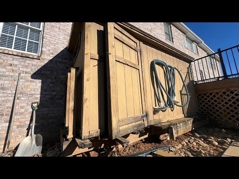 Continuing Shed Repair: Rotten Floor & Door + Steps (Live)