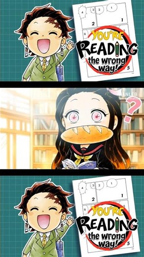 Click link to watch full video! You're reading the wrong way! Tanjiro teaches you HOW to Read Manga!