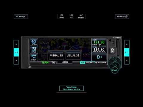 Garmin GNC355 Activate Visual Approach