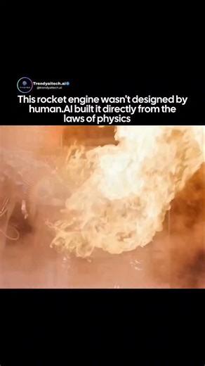 TrendyAiTech.ai on Instagram: "This rocket engine wasn’t designed by humans — it was born from physics itself. LEAP 71’s AI-built Neuron 20 kN aerospike skips traditional CAD and lets artificial intelligence encode thermodynamics, fluid flow, combustion, materials, and manufacturing limits to generate a complete engine on its own. The result is a fully 3D-printed copper engine with extreme internal cooling, surviving over 3,000 °C combustion while cryogenic oxygen flows through its walls. Test d