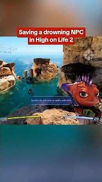 You can save this NPC from drowning in High on Life 2 and become a lifeguard! #highonlife #ign